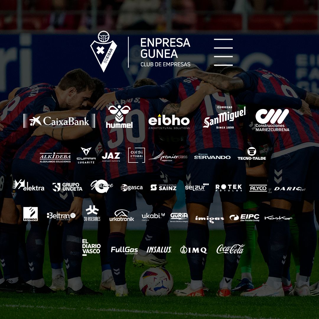 Patrocinadores y Miembros de Empresa Gunea, club de empresas de la SD Eibar